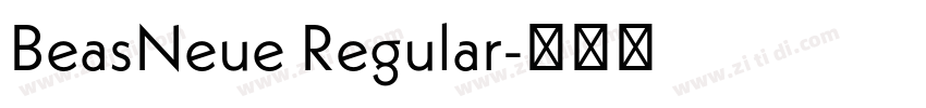 BeasNeue Regular字体转换